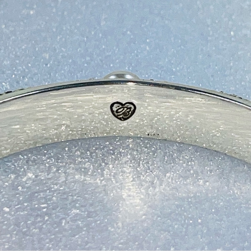 BRIGHTON Pearl Magic Crystal Hinged Bracelet Bangle - Picture 8 of 8